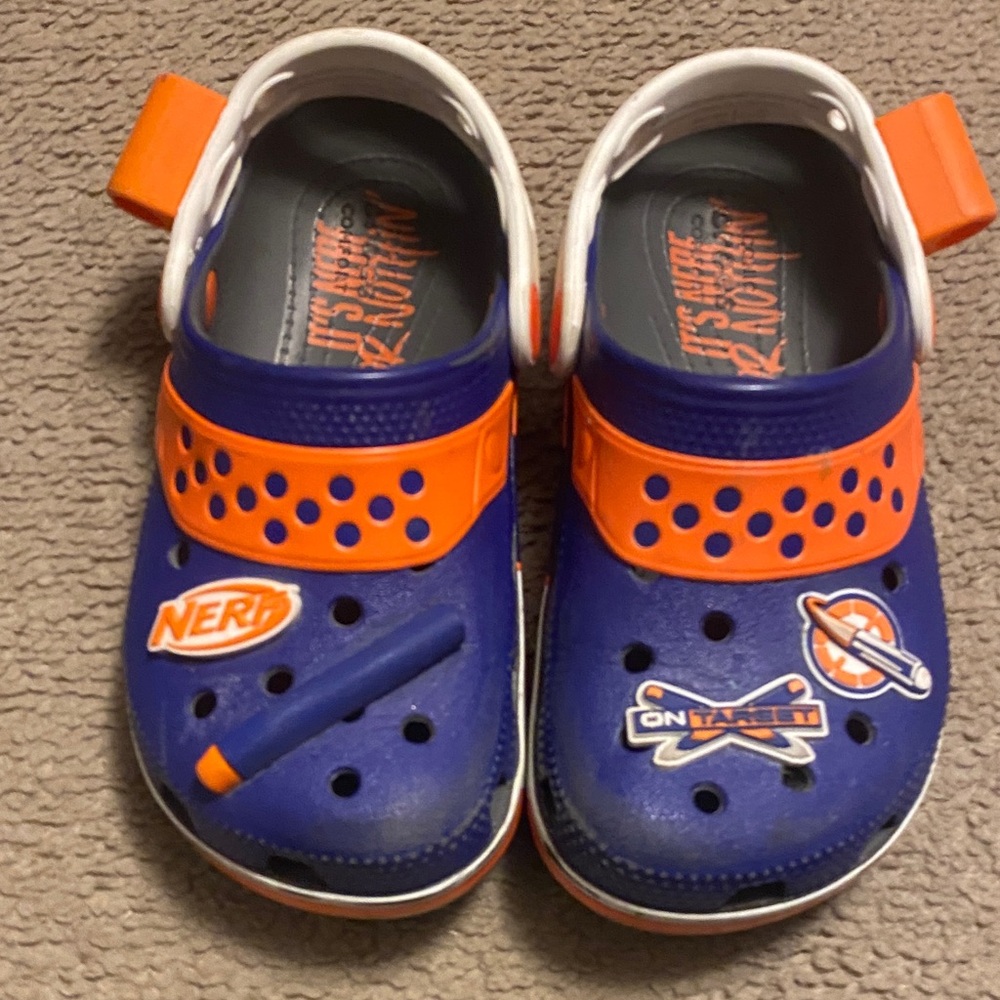 Nerf Blue and Orange Kids Sandals